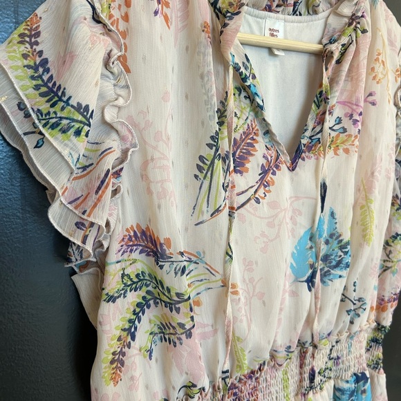 Autres Filles 1X midi Floral Print Women's Dress EUC - Picture 4 of 16